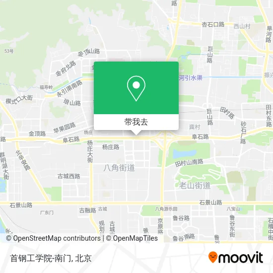 首钢工学院-南门地图