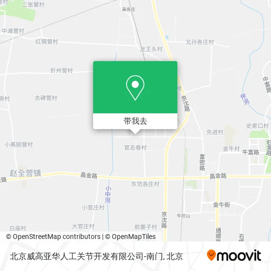 北京威高亚华人工关节开发有限公司-南门地图