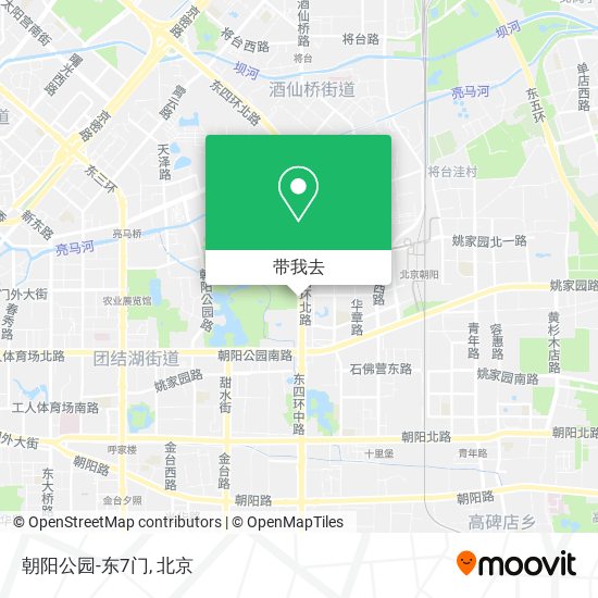 朝阳公园-东7门地图