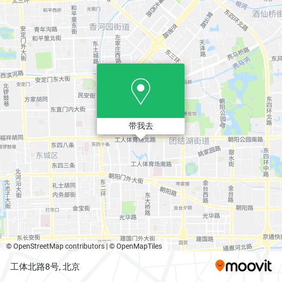 工体北路8号地图