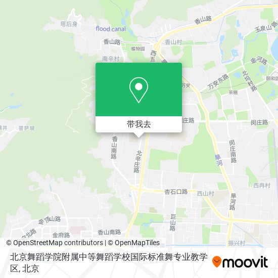 北京舞蹈学院附属中等舞蹈学校国际标准舞专业教学区地图