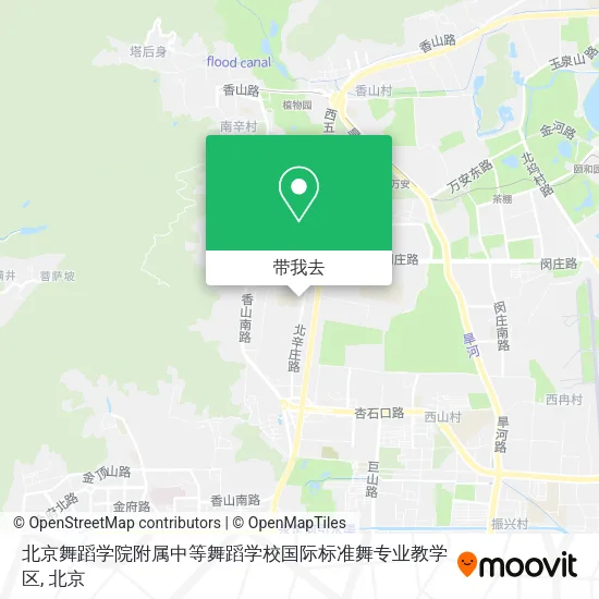 北京舞蹈学院附属中等舞蹈学校国际标准舞专业教学区地图