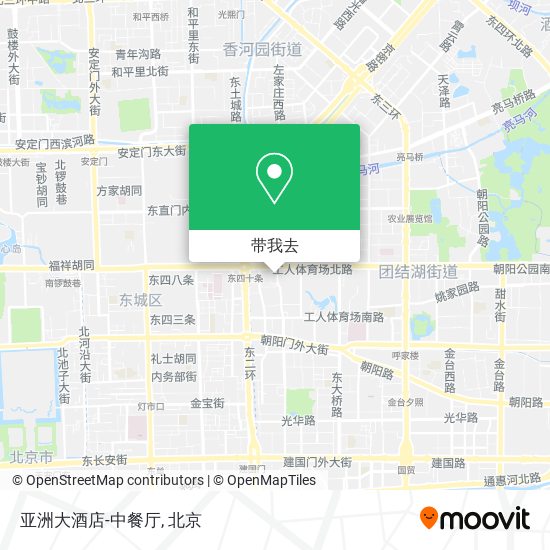 亚洲大酒店-中餐厅地图