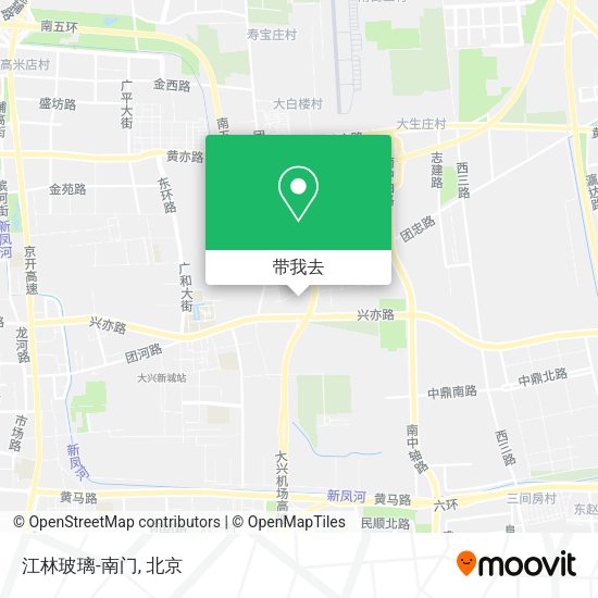 江林玻璃-南门地图