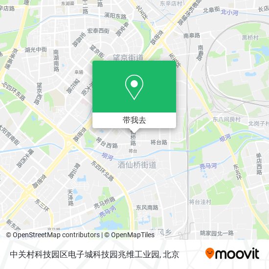 中关村科技园区电子城科技园兆维工业园地图