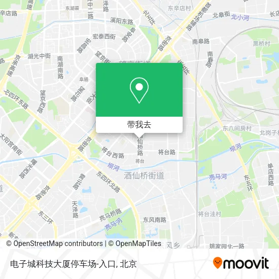 电子城科技大厦停车场-入口地图