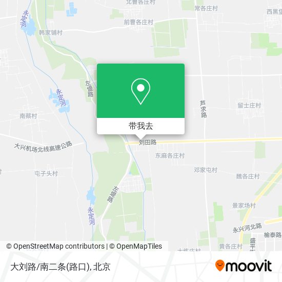 大刘路/南二条(路口)地图