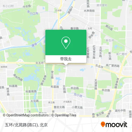 五环/北苑路(路口)地图