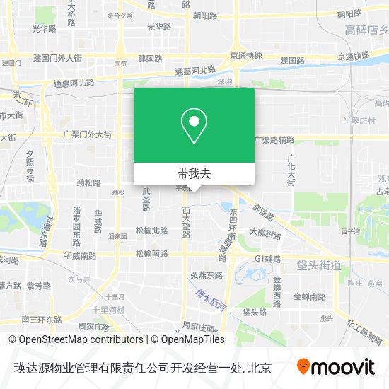 瑛达源物业管理有限责任公司开发经营一处地图
