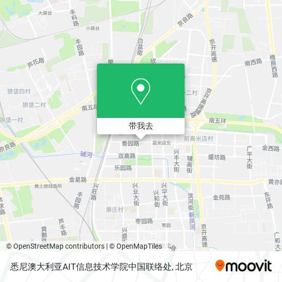 悉尼澳大利亚AIT信息技术学院中国联络处地图