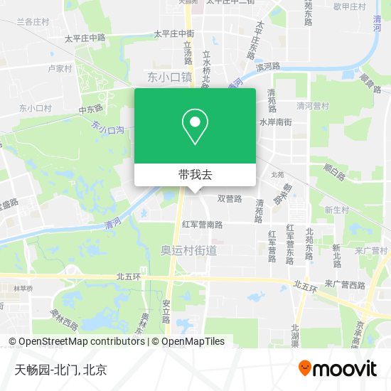天畅园-北门地图