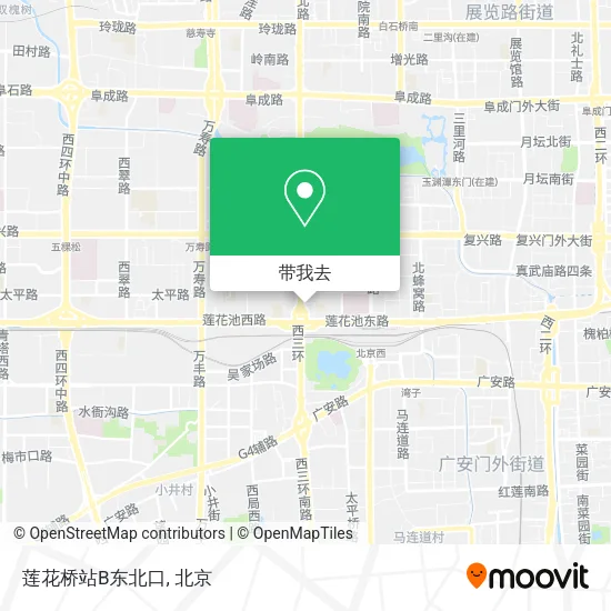 莲花桥站B东北口地图