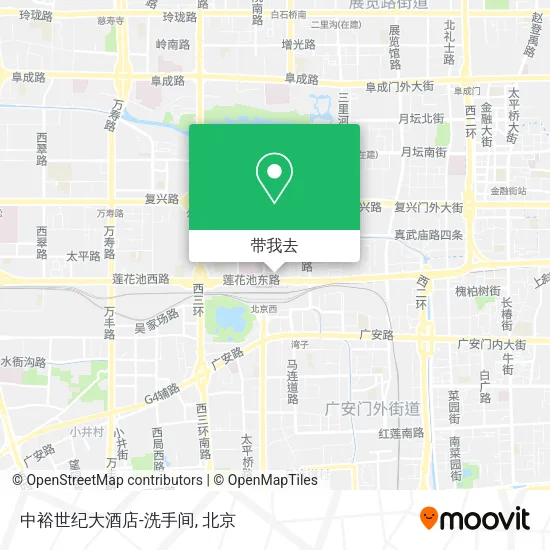 中裕世纪大酒店-洗手间地图
