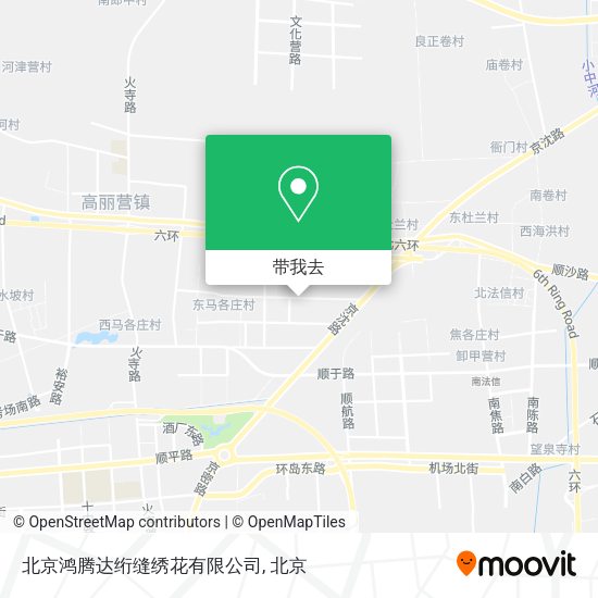 北京鸿腾达绗缝绣花有限公司地图