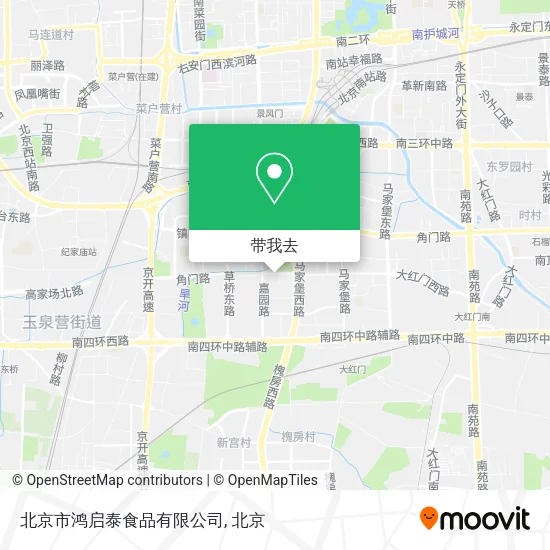 北京市鸿启泰食品有限公司地图