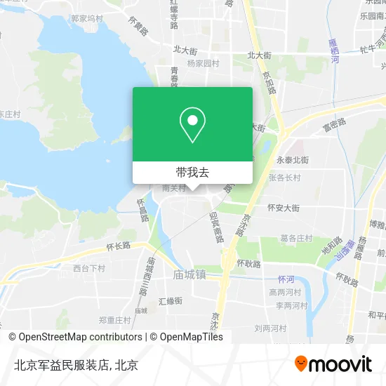北京军益民服装店地图