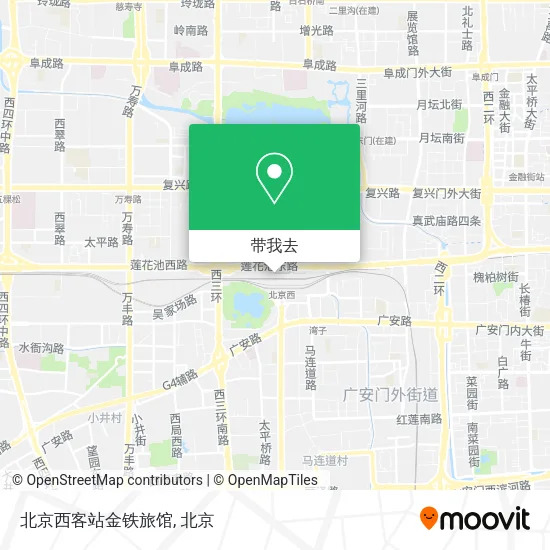 北京西客站金铁旅馆地图
