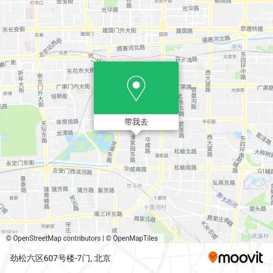 劲松六区607号楼-7门地图