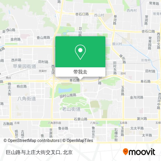 巨山路与上庄大街交叉口地图