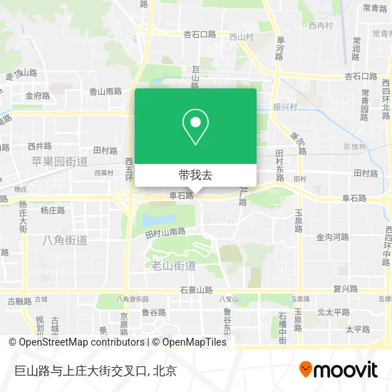 巨山路与上庄大街交叉口地图