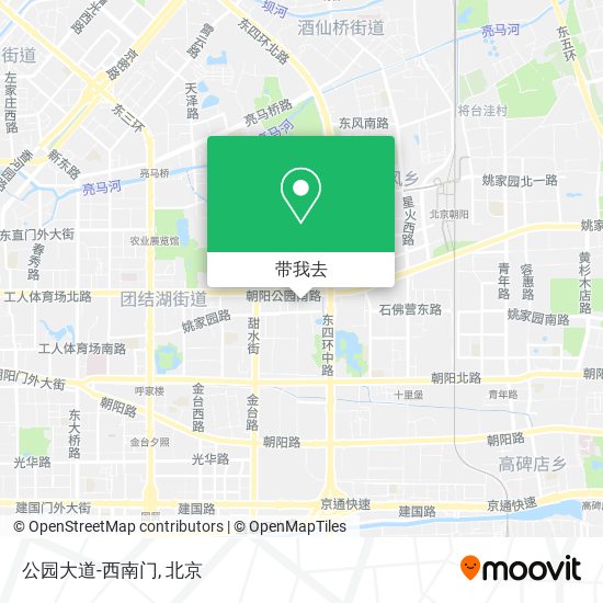公园大道-西南门地图