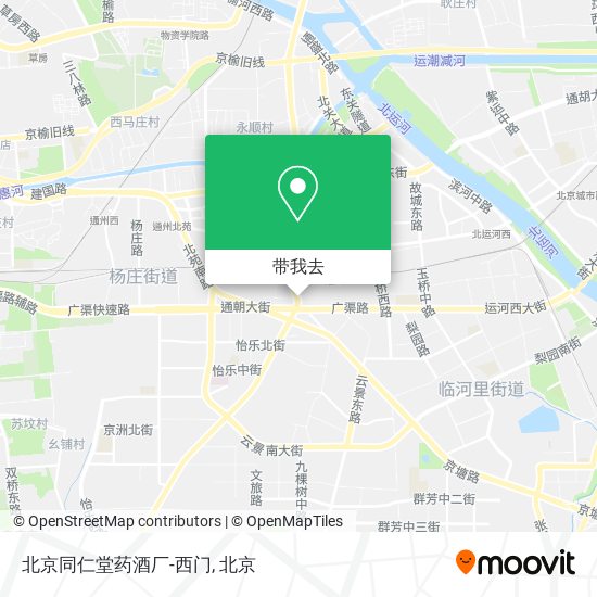 北京同仁堂药酒厂-西门地图