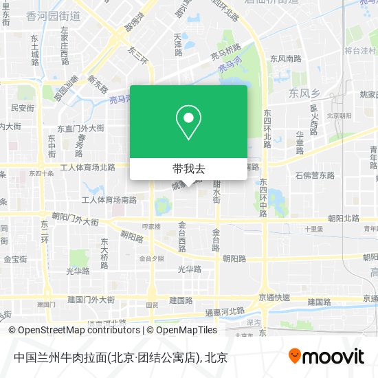中国兰州牛肉拉面(北京·团结公寓店)地图