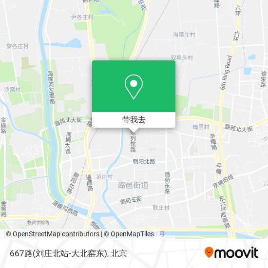 667路(刘庄北站-大北窑东)地图