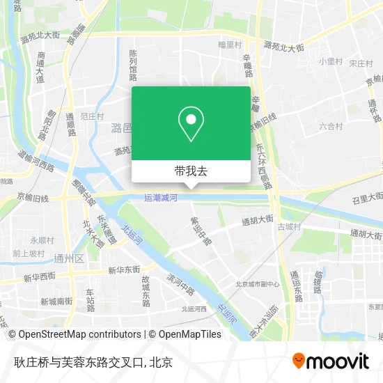 耿庄桥与芙蓉东路交叉口地图