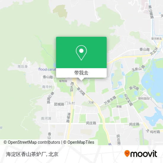 海淀区香山茶炉厂地图