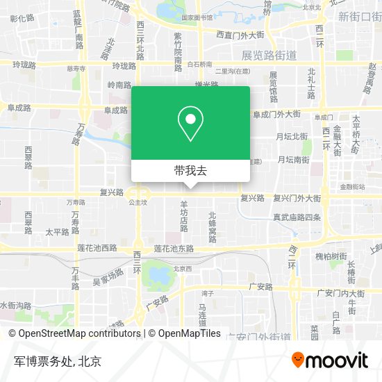 军博票务处地图