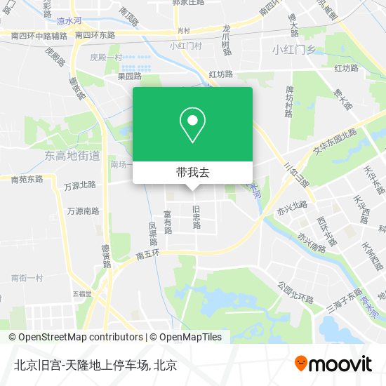 北京旧宫-天隆地上停车场地图