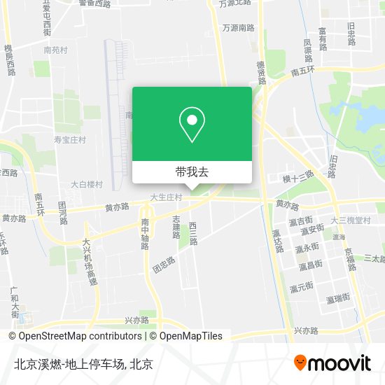 北京溪燃-地上停车场地图