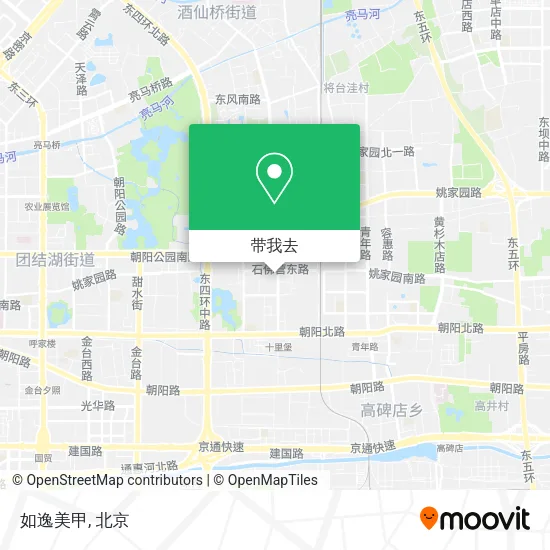 如逸美甲地图