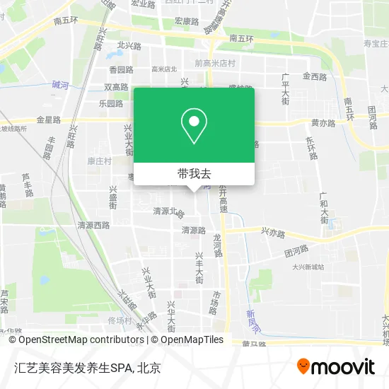 汇艺美容美发养生SPA地图