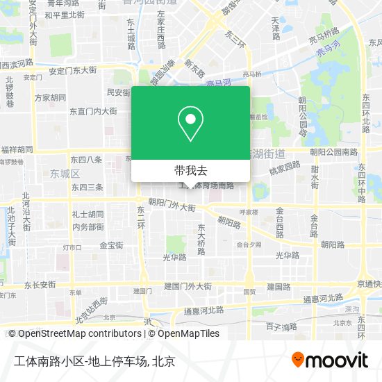 工体南路小区-地上停车场地图