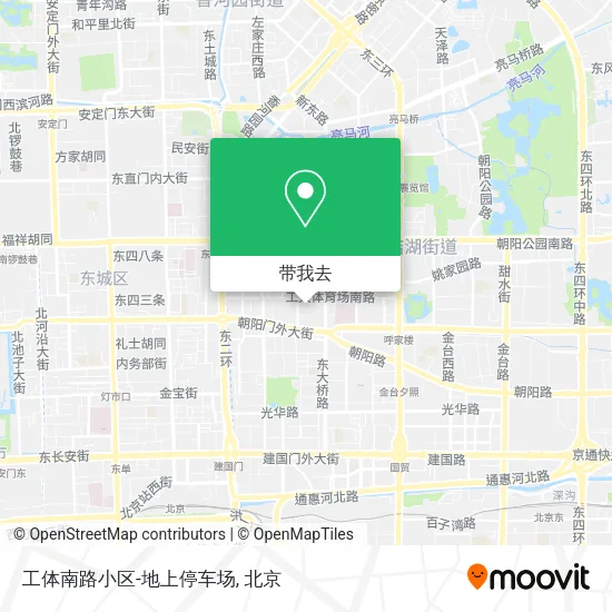 工体南路小区-地上停车场地图