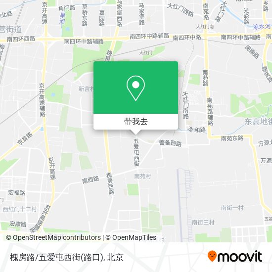 槐房路/五爱屯西街(路口)地图