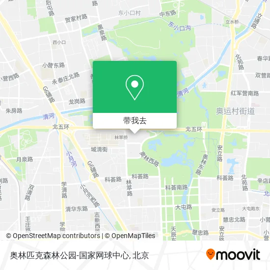 奥林匹克森林公园-国家网球中心地图