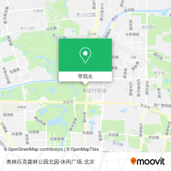 奥林匹克森林公园北园-休闲广场地图