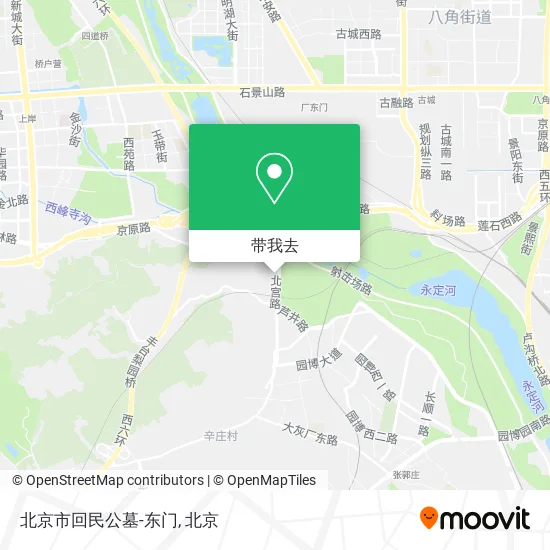 北京市回民公墓-东门地图