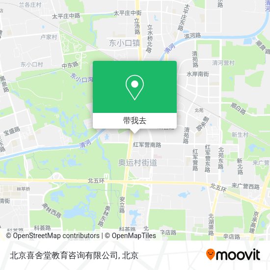 北京喜舍堂教育咨询有限公司地图
