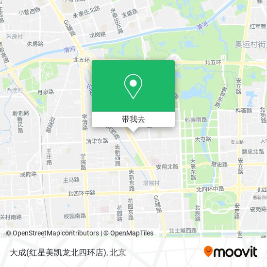 大成(红星美凯龙北四环店)地图