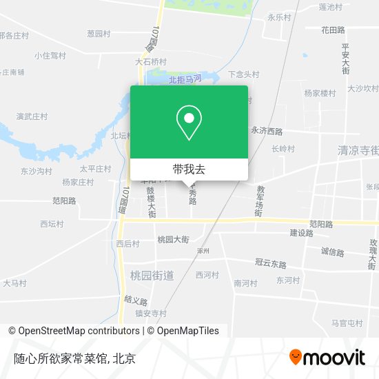 随心所欲家常菜馆地图