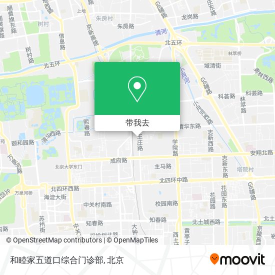 和睦家五道口综合门诊部地图