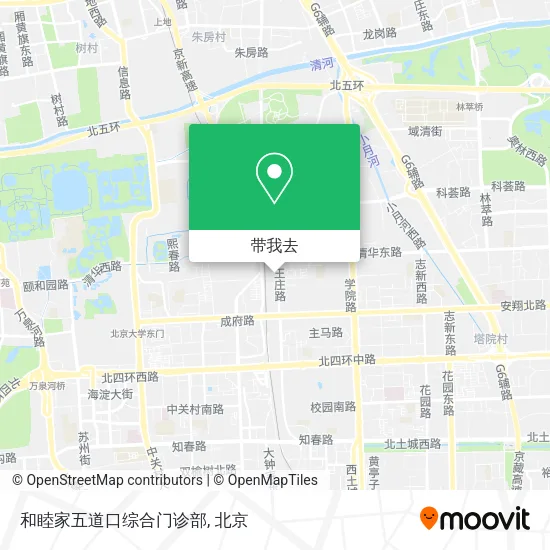 和睦家五道口综合门诊部地图