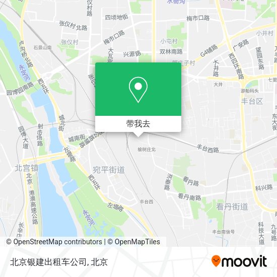 北京银建出租车公司地图