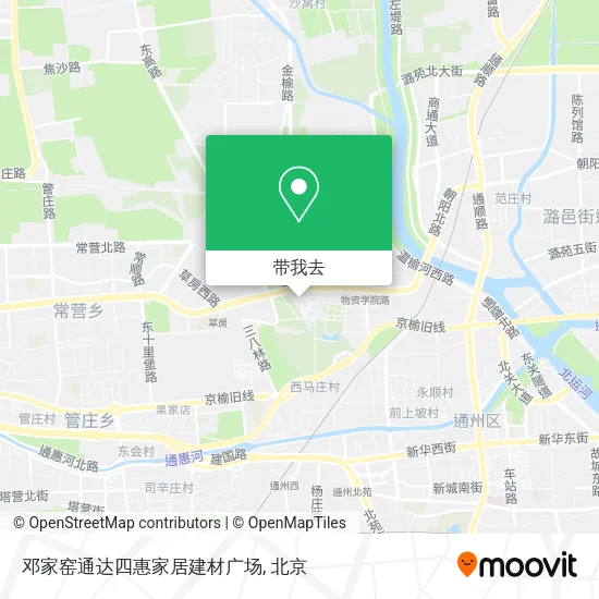 邓家窑通达四惠家居建材广场地图