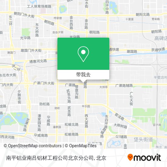 南平铝业南吕铝材工程公司北京分公司地图