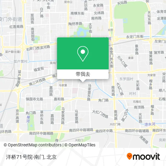 洋桥71号院-南门地图